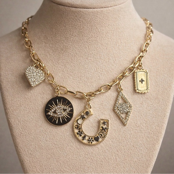 Jessica Simpson Jewelry - Jessica Simpson Charm Necklace New in Box